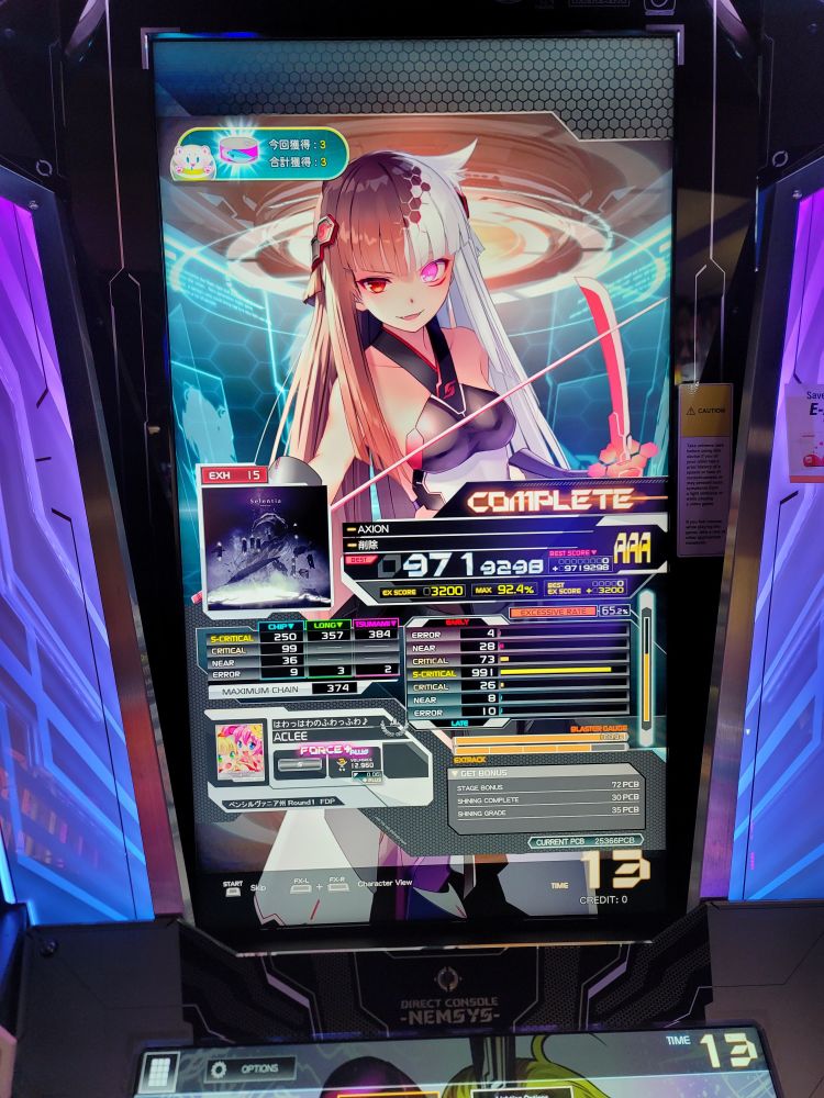 971xxxx score on AXION [EXH] lvl15
