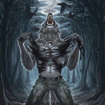 meme image of werewolf ripping its shirt off