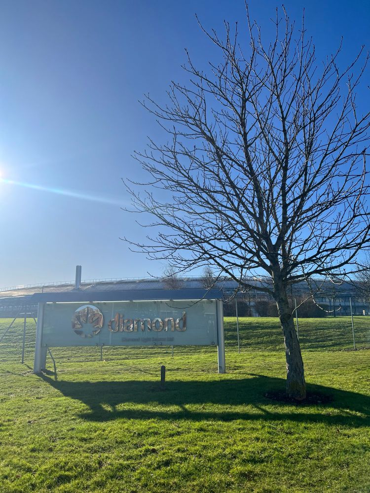 Sign for Diamond Light Source.