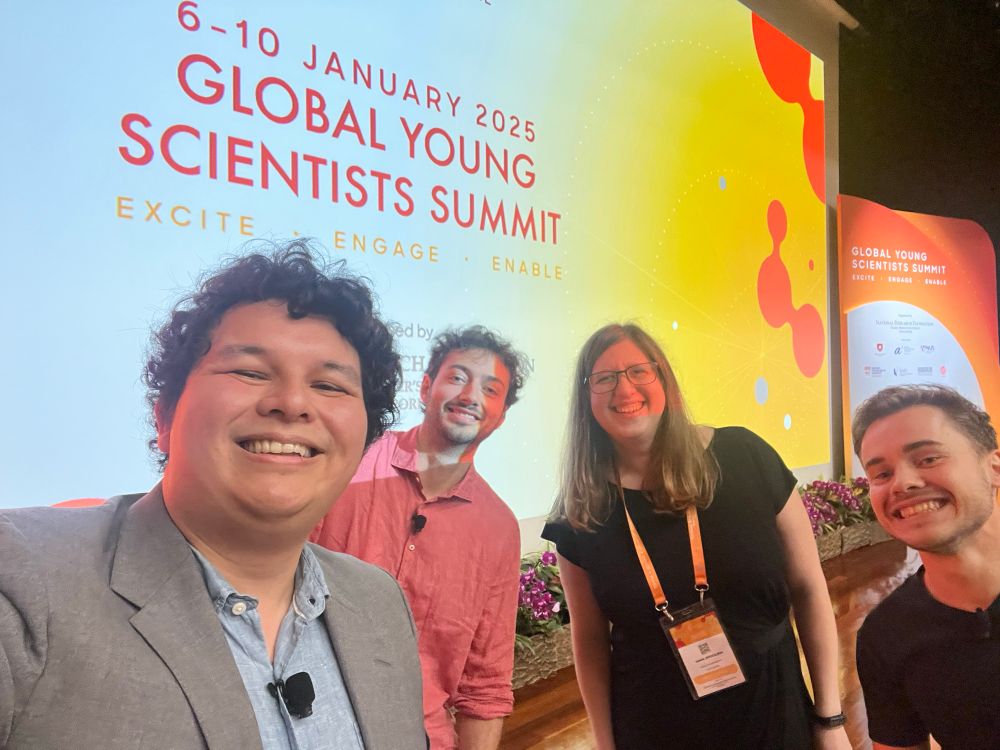 The four speakers for the Advanced Materials panel discussion before the session begins.