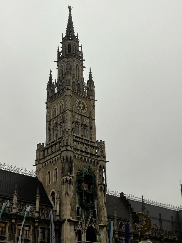 Glockenspiel in Munich at Marienplatz.
