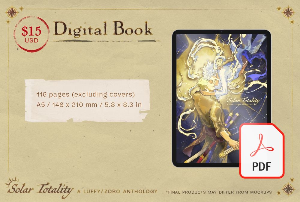 $15 USD – Digital Book. 116 pages (excluding covers) A5 / 148x210mm / 5.8 x 8.3 in. *Final products may differ from mockups