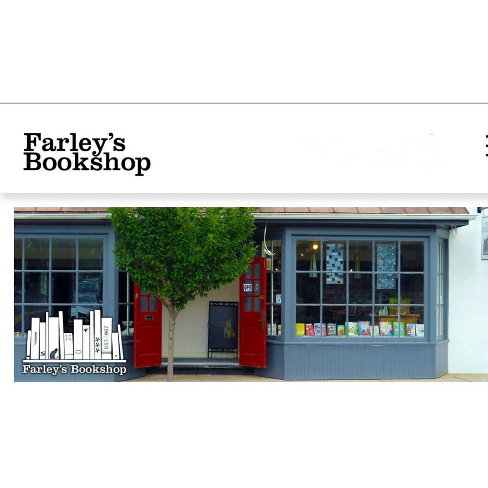 Front view of Farley’s Bookshop in New Hope, PA.