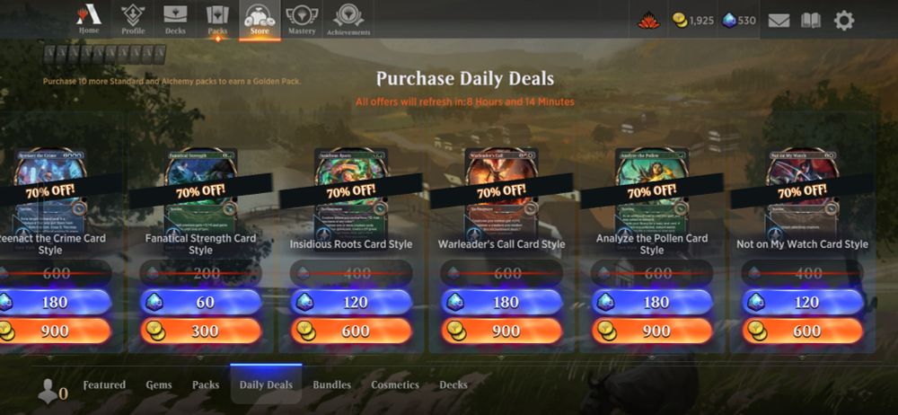 warleader's call
analyze the poison
not on my watch