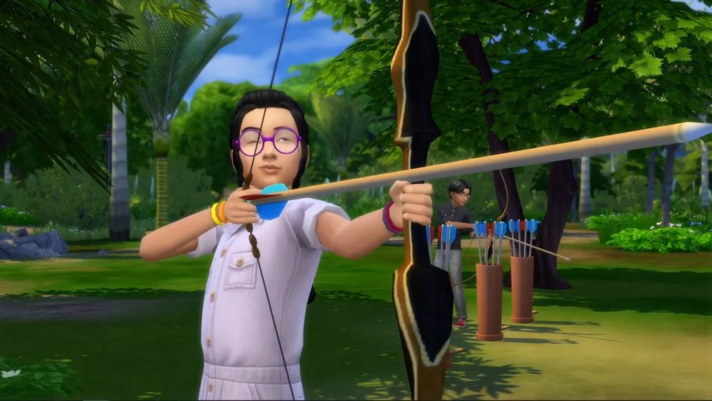 kid with bow and arrow