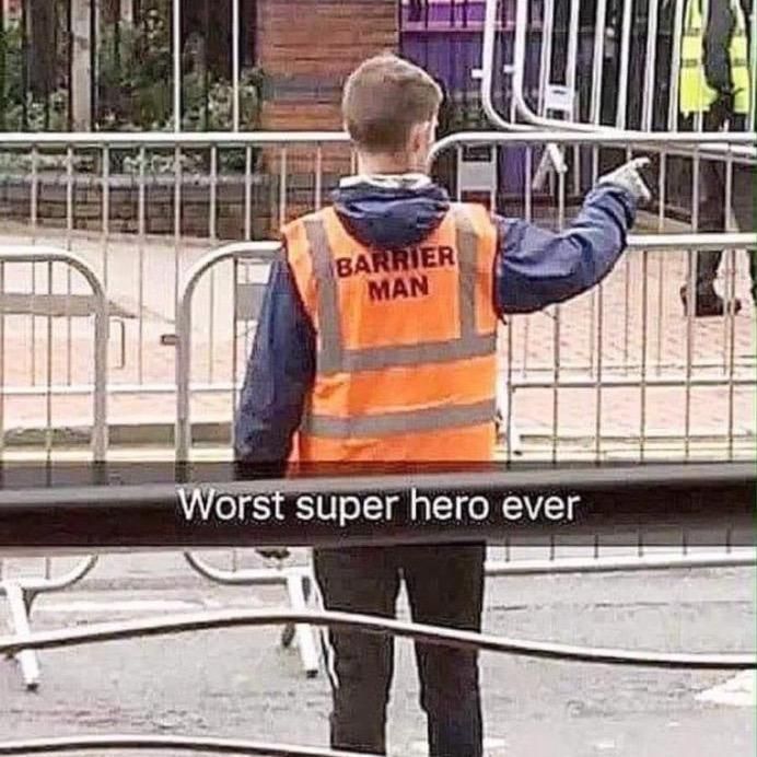 Barrier man 😂