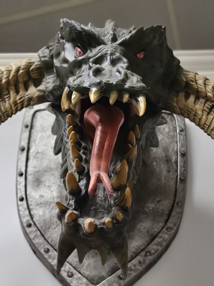 Here there be dragons - overlooking all who enter the game rooms.