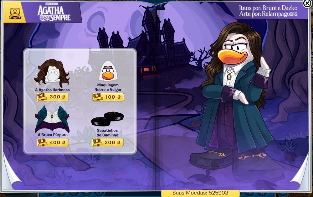 Foi a Agatha e Mais Ninguém! Os itens da queridíssima Agatha Harkness. Arte feita por Relampago686.