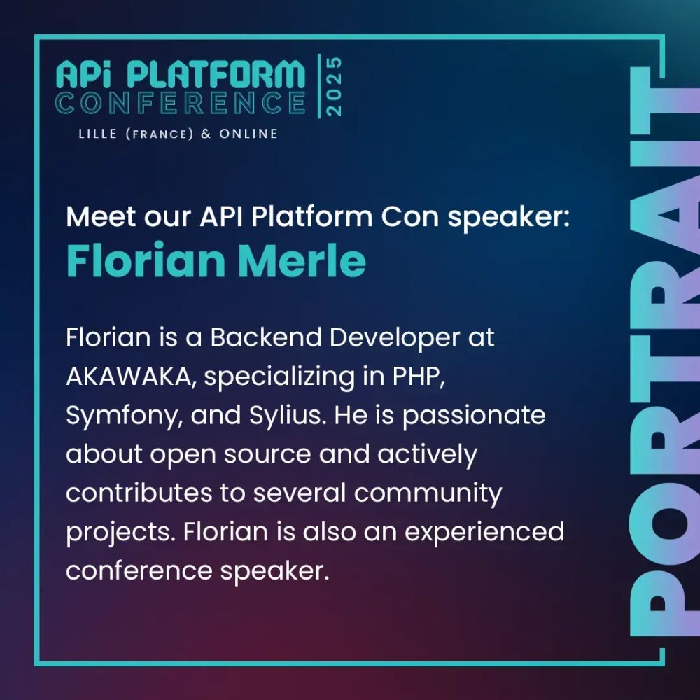 Florian is a Backend Developer at AKAWAKA, specializing in PHP, Symfony, and Sylius. He is passionate about open source and actively contributes to several community projects. Florian is also an experienced conference speaker.