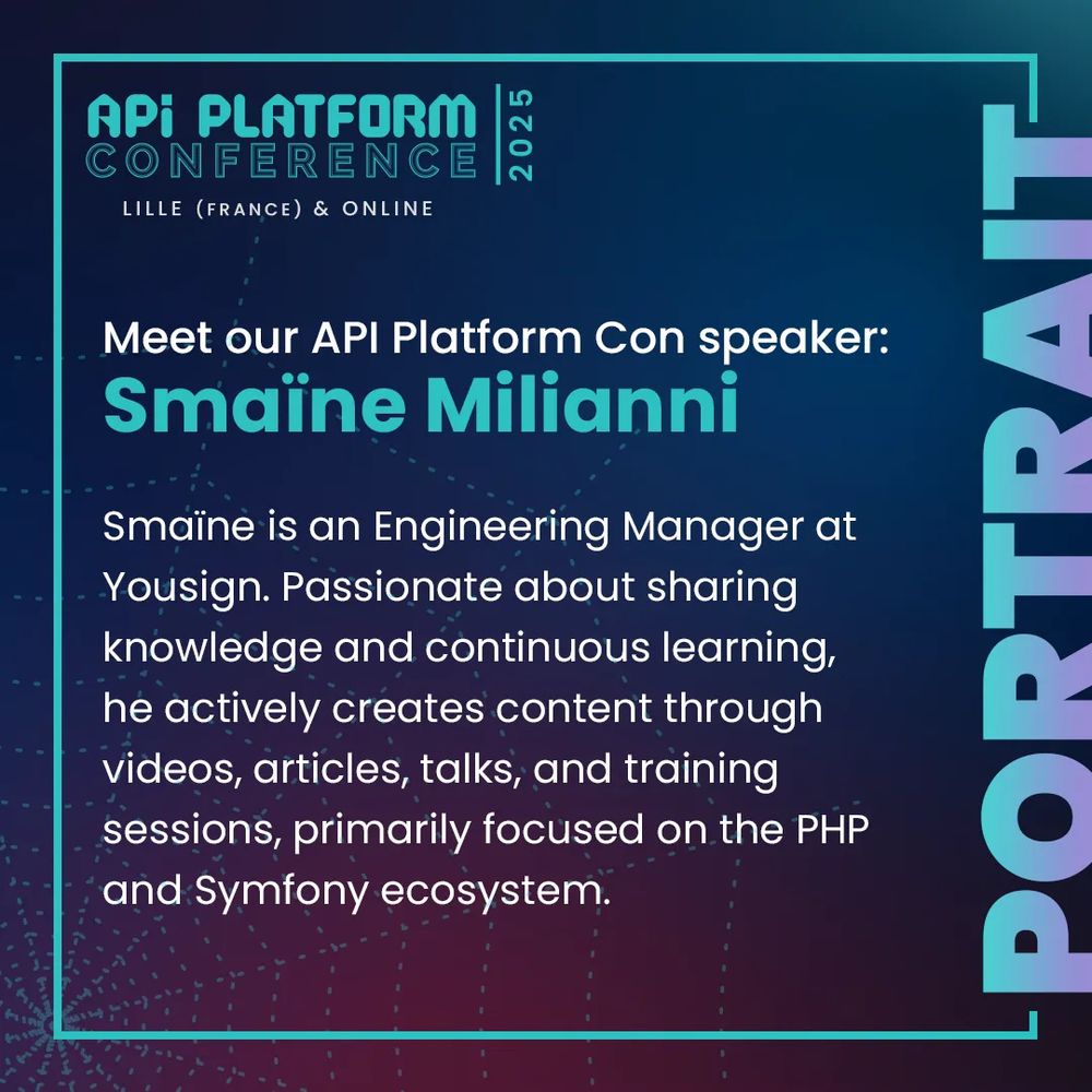 Smaïne is an Engineering Manager at Yousign. Passionate about sharing knowledge and continuous learning, he actively creates content through videos, articles, talks, and training sessions, primarily focused on the PHP and Symfony ecosystem.

