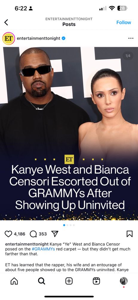kanye escorted out of grammys