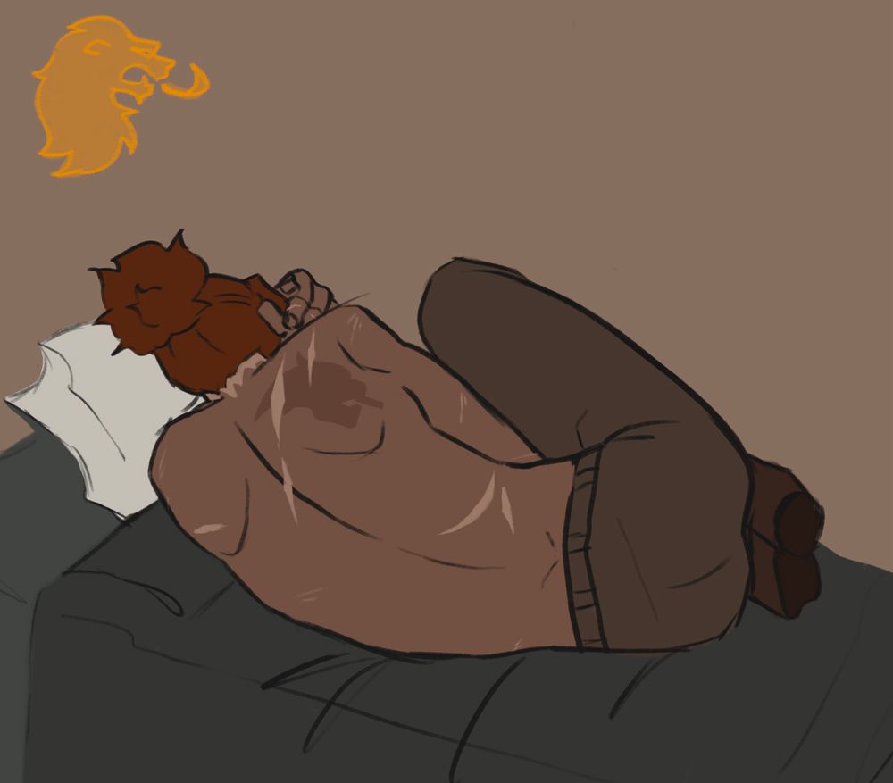 Poor little dude, she rarely is without her black undershirt but when it needs to be washed she finds comfort in a bed. She’s got a multitude of scars from protecting her ex princess, and a strange birthmark since she was a child ;)