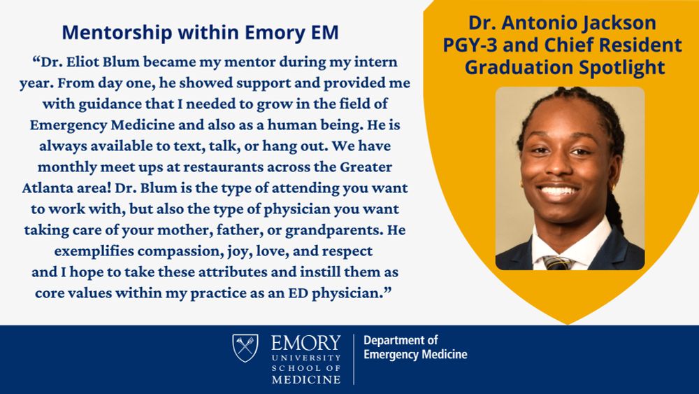 Dr. Antonio Jackson reflects on Dr. Eliot Blum's mentorship and what it has meant to him during the past three years.