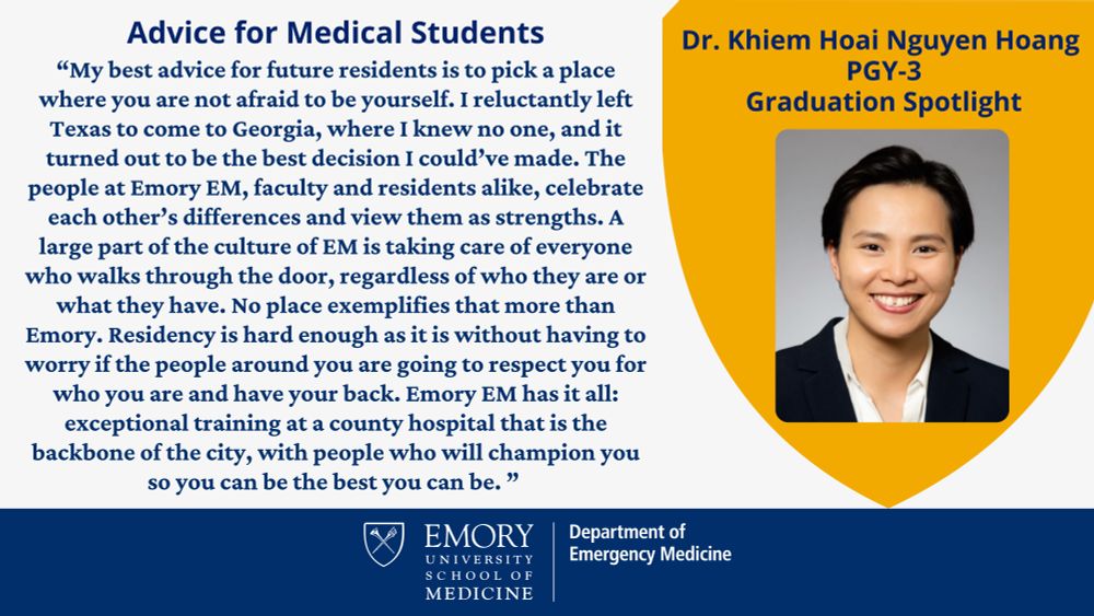 Dr. Khiem Hoang offers advice for medical students and describes their experiences with EmoryEM. 