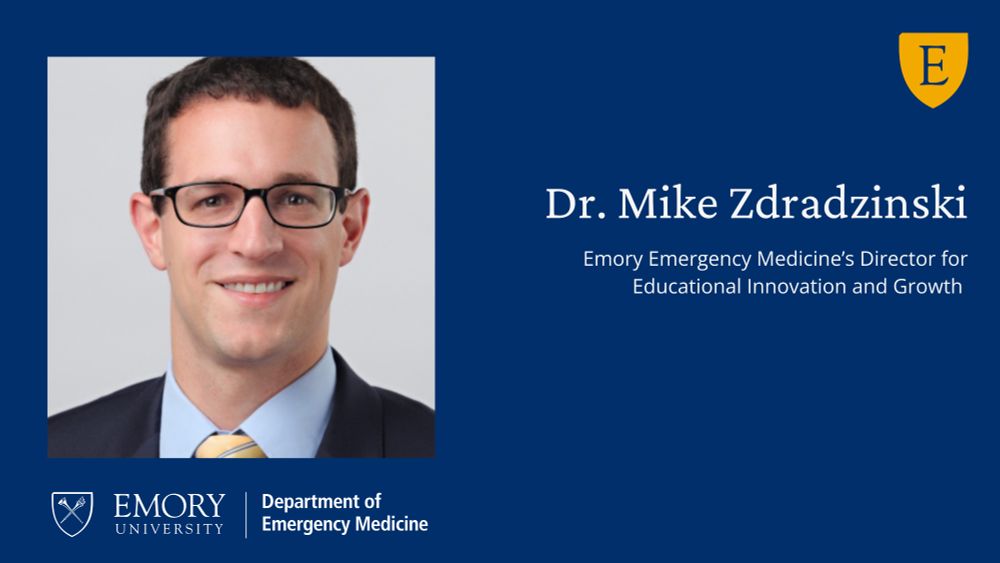 Dr. Michael Zdradzinski will be Emory EM's new Director of Educational Innovation and Growth in May.