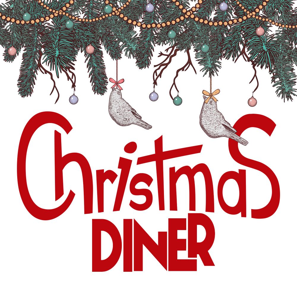 The graphic for Christmas Diner a new holiday themed audio show