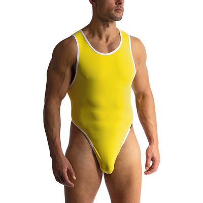 Indulge in the ultimate seductive experience with the Manstore M2417 String Body, a breathtaking one-piece men's underwear designed to ignite passion. This daring and exquisitely crafted garment is a testament to modern male allure, seamlessly blending comfort and captivating style. Crafted from premium materials, the Manstore M2417 String Body offers an unparalleled level of comfort against your skin. Its sleek, form-fitting design accentuates your physique, highlighting your natural contours with flattering precision. The sleeveless scoop neck adds a touch of sophistication, while the strategically placed high-thigh cut creates a tantalizing silhouette that demands attention. The Manstore M2417 String Body is more than just underwear; it's a statement piece. It's a confident declaration of self-assured masculinity, designed for the man who embraces his sensuality and isn't afraid to show it. Whether you're planning a romantic evening or simply want to feel your best, this garment is the perfect choice. Key Features: Sleek and form-fitting designPremium materials for ultimate comfortStylish sleeveless scoop neckSlashed high on thighs for a captivating silhouettePerfect for romantic evenings or everyday wearA confident expression of modern masculinity Experience the allure and confidence that comes with wearing the Manstore M2417 String Body.  This isn't just underwear; it's an experience. It's a feeling. It's a statement.  Order yours today and unleash your inner sex appeal. The Manstore M2417 String Body is designed for the discerning gentleman who appreciates quality, comfort, and undeniable style. It's the perfect blend of sophistication and seduction, making it the ideal choice for those who demand the best.  Embrace your sensuality and make a statement with this exceptional piece of men's underwear. Don't settle for ordinary underwear. Choose the Manstore M2417 String Body and experience the difference.  This is more than just a garment; it's an investment in