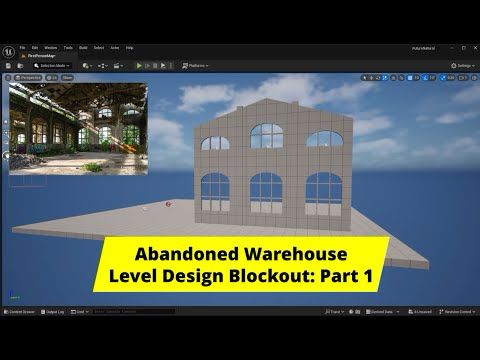 Part 1: Abandoned Warehouse Level Design Blockout in UE5