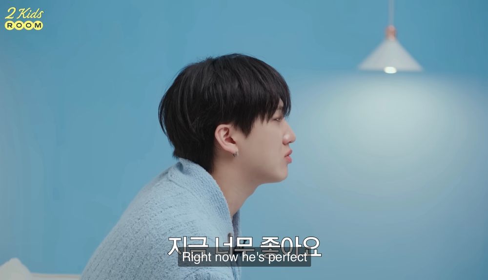 "right now he's perfect"