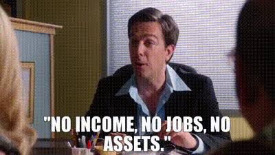 “No income, no jobs, no assets” quote from NINJA loan bit on Arrested Development.