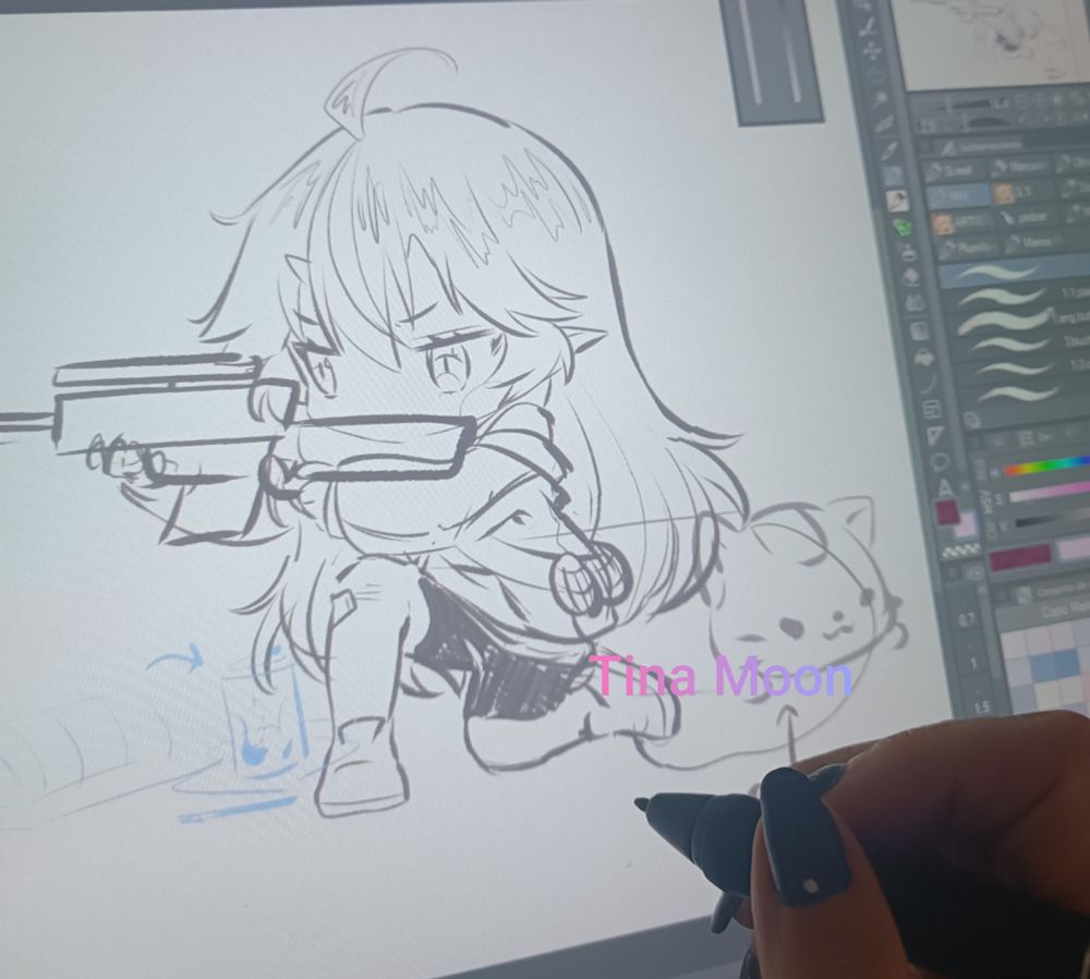 Wip of Moon Sodier Vtuber