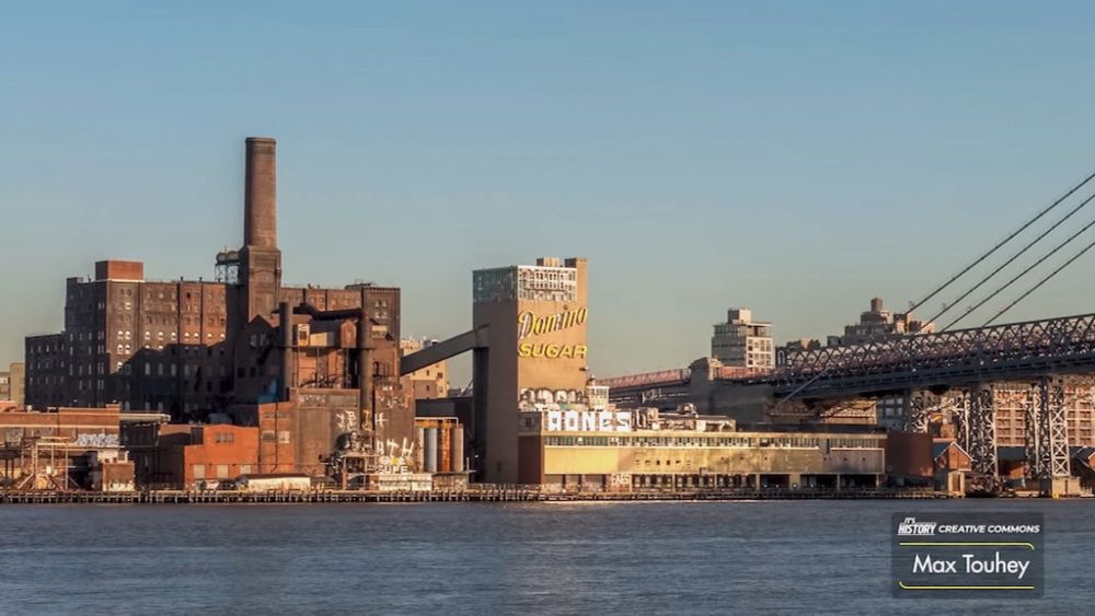 The History of the Historic Domino Sugar Refinery in Williamsburg, Brooklyn