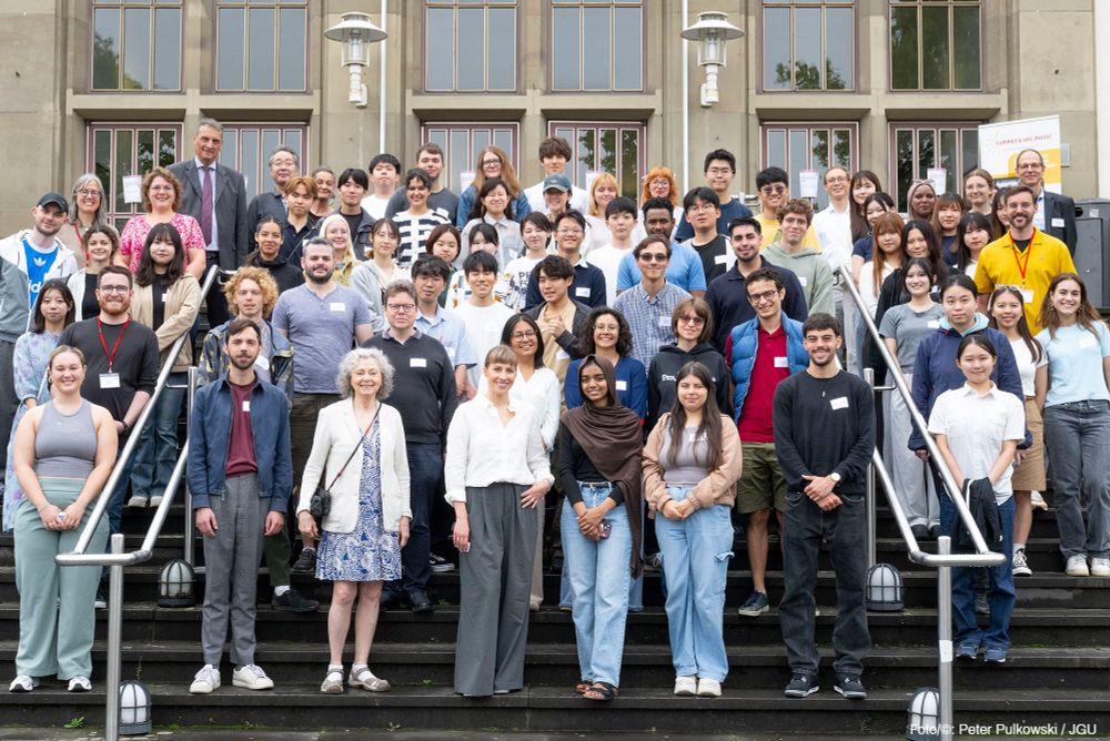 Studierende aus 20 Ländern besuchen die International Summer School 2025 auf dem Gutenberg-Campus. (Foto/©: Peter Pulkowski / JGU)