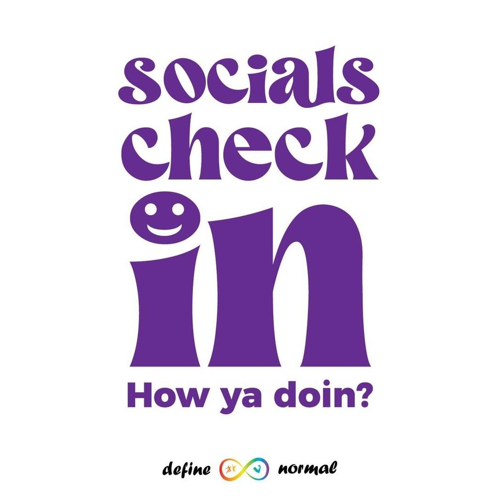 Socials check in. How ya doin?