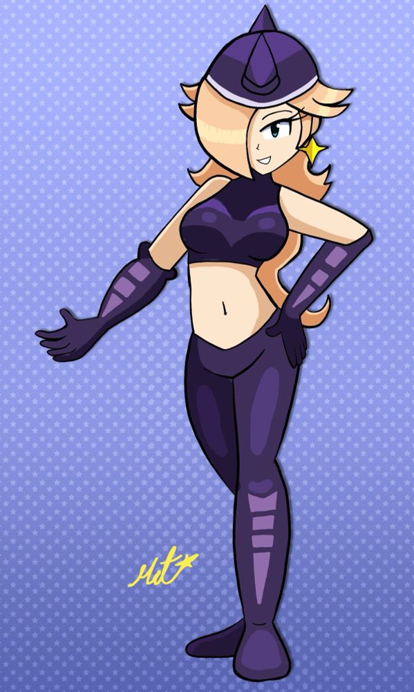 Rosalina dresses up as Starlene from Ratchet and Clank.