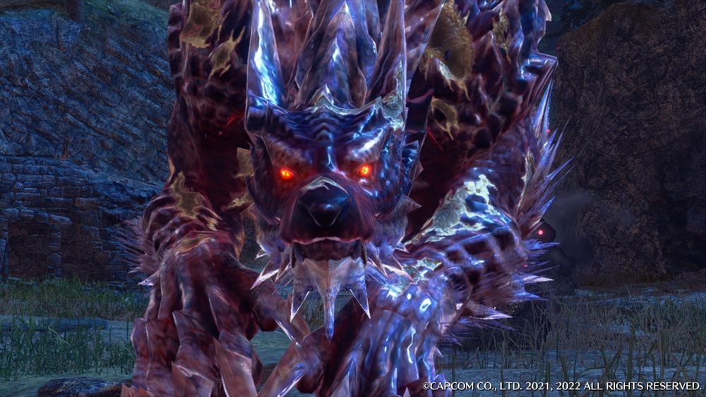 Close up picture of a lunagaron moment's before disaster