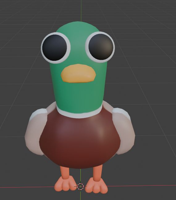 3D model made in blender of a Mallard Duck