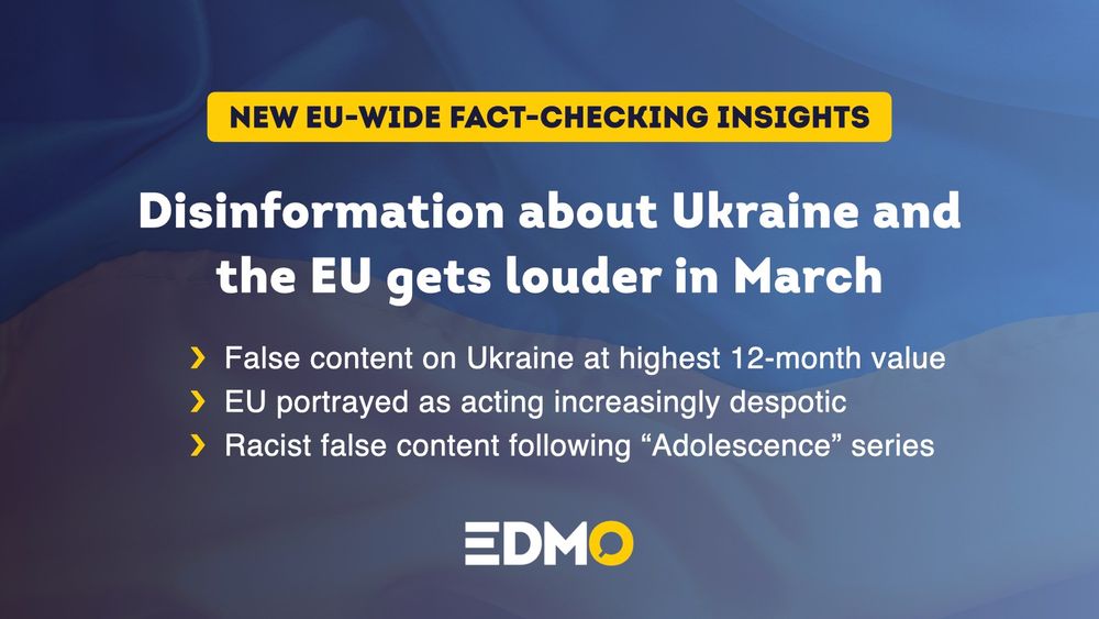 New EU-wide Fact-Checking Insights: Disinformation about Ukraine and the EU gets louder in March