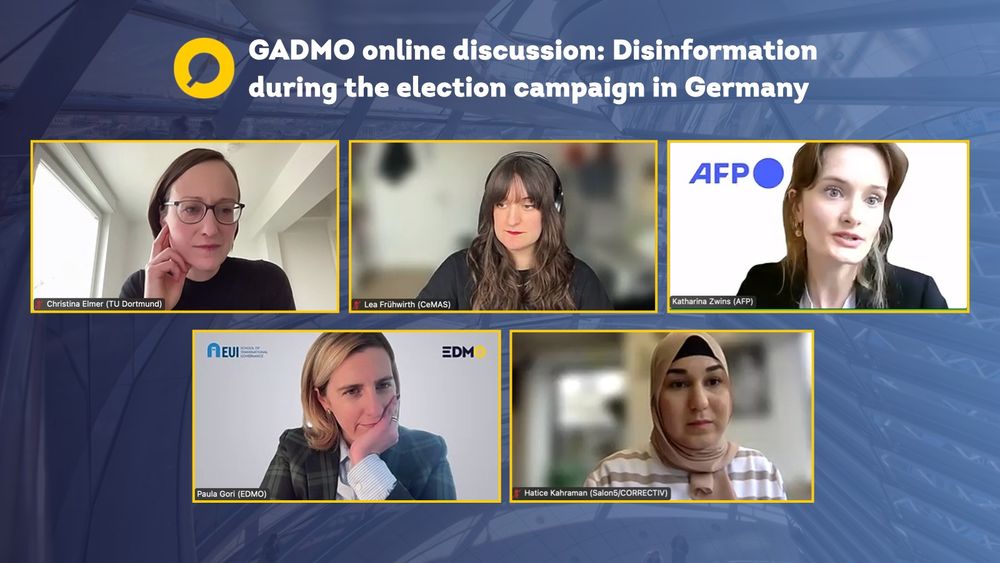 GADMO online discussion: Disinformation during the election campaign in Germany