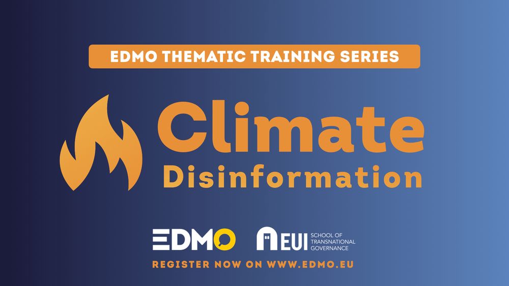 EDMO Training Series on Climate Disinformation