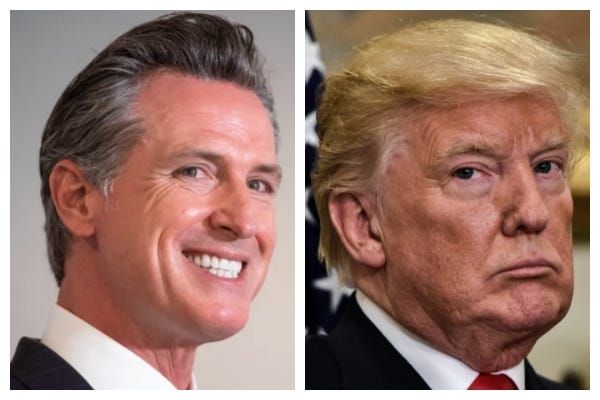 Trump finally broken his silence on California Gov.