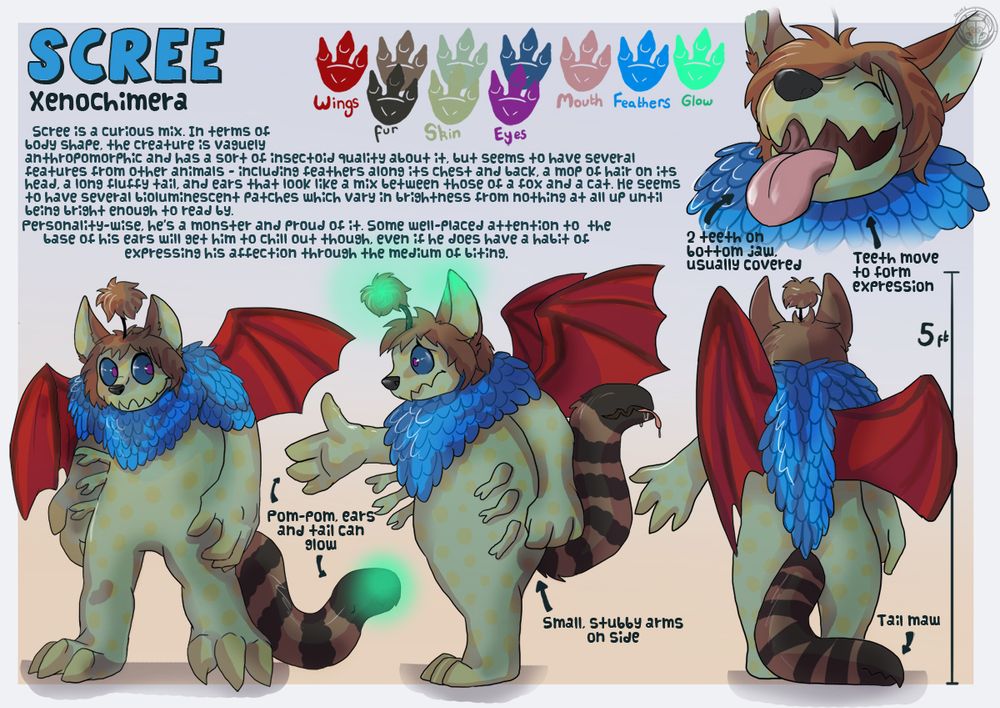 refsheet for scree the gremlin 