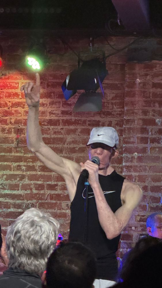 King Yellowman speaking to the audience