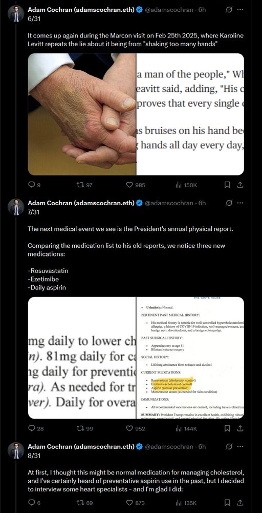 Adam Cochran (adamscochran.eth) @adamscochran: 6/31 It comes up again during the Marcon visit on Feb 25th 2025, where Karoline Levitt repeats the lie about it being from 