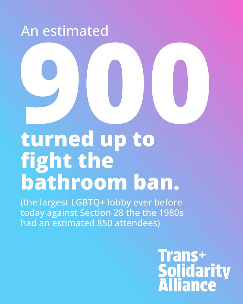 An estimated 900 turned up to fight the bathroom ban