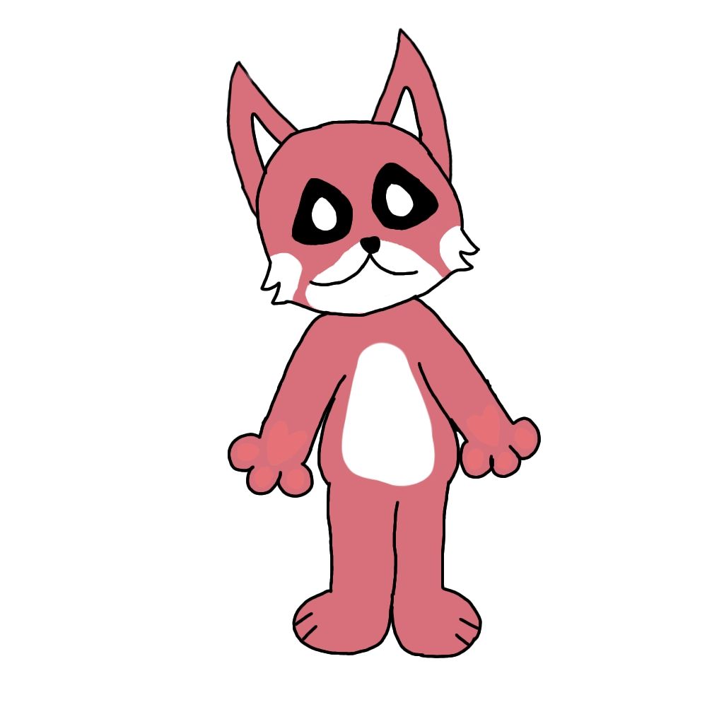Ugly pink animal which is supposed to be a hyena
