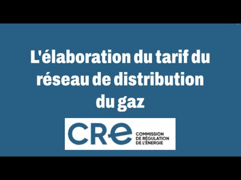 L'élaboration du tarif du réseau de distribution du gaz
