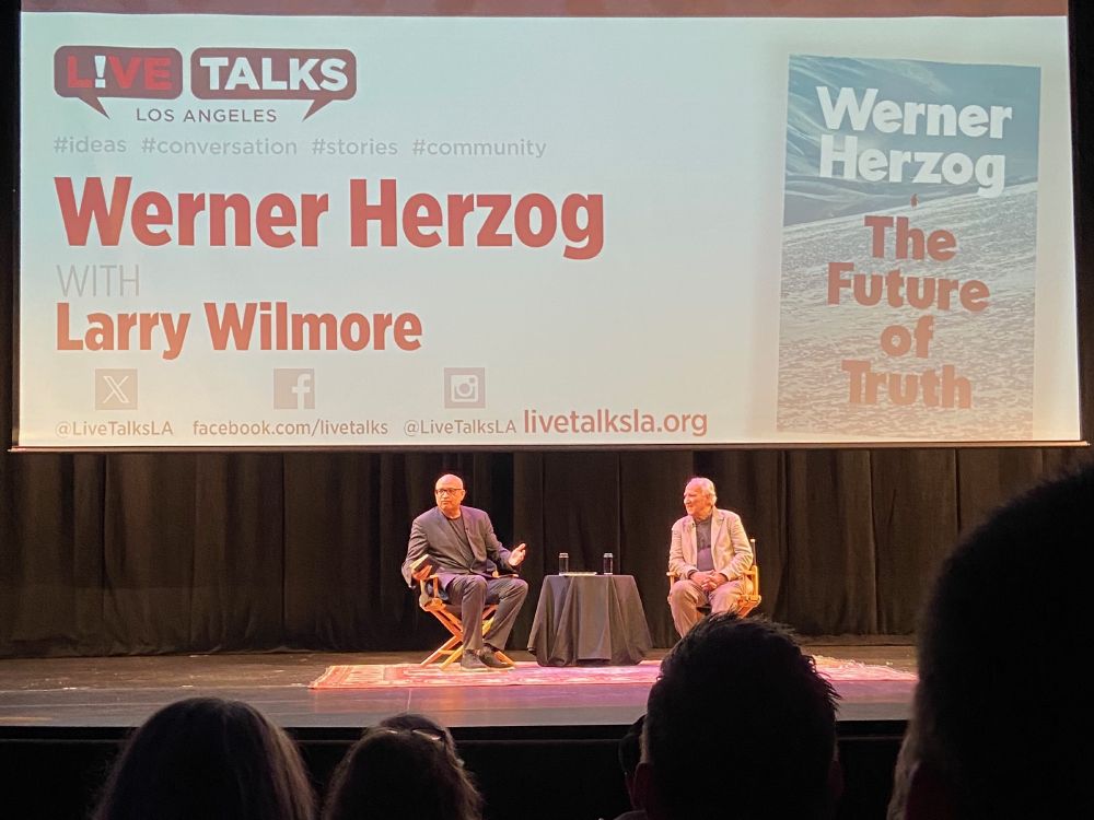 A Live Talks LA discussion with Werner Herzog and moderator Larry Wilmore.