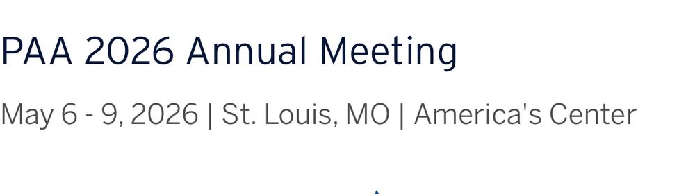 PAA2026 Annual Meeting May 6-9, 2026 St. Louis MO