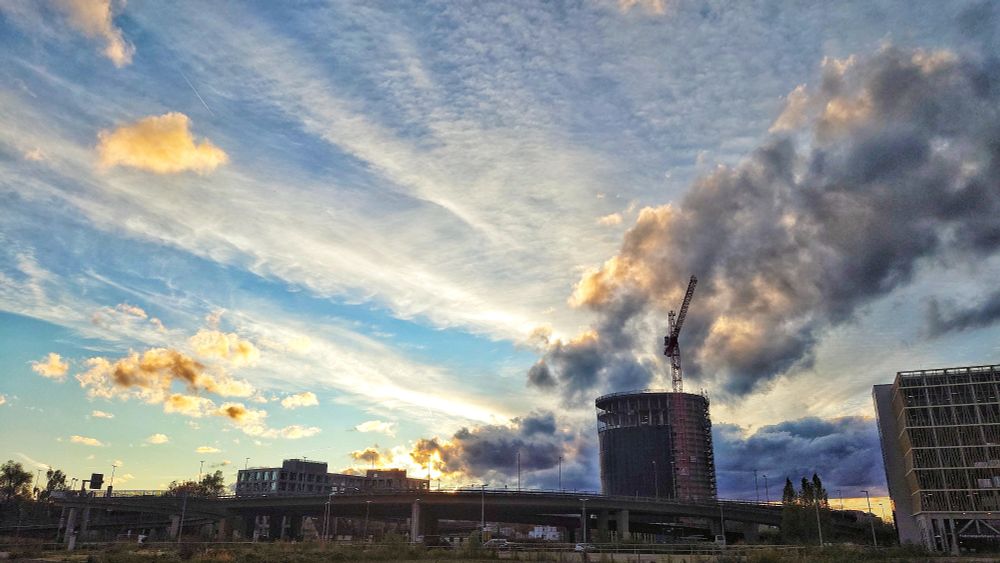 Wolken in der Abendsonne 