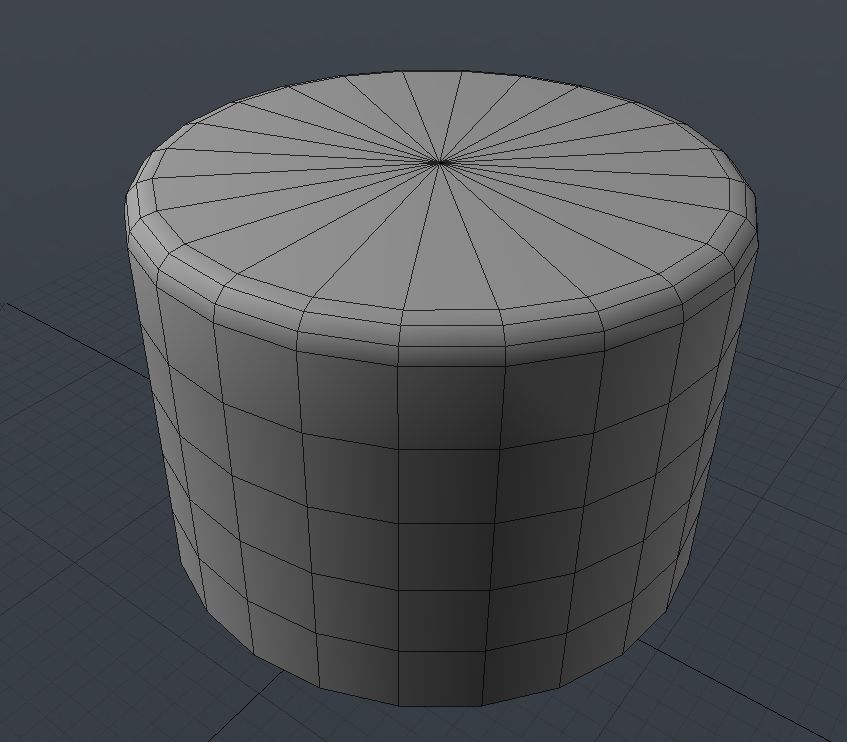 A cylinder with a smooth top fillet.