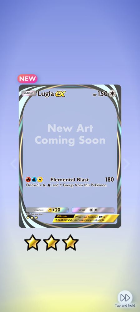 A Pokemon card without art. 