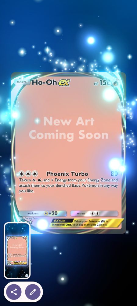 A Pokemon card without art. 