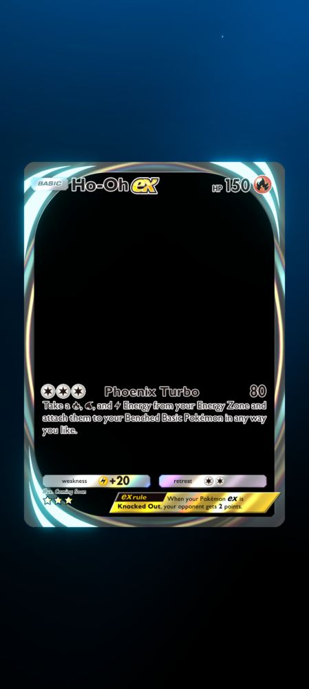 Blank Pokémon card. 