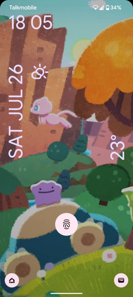 My phone lock screen. 