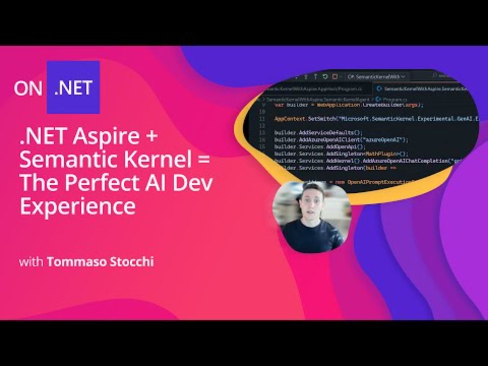 .NET Aspire + Semantic Kernel = The Perfect AI Dev Experience